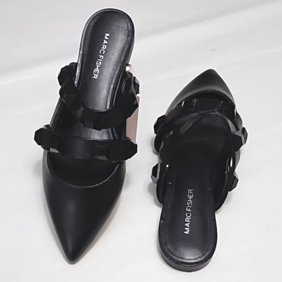 Marc Fisher Searli Slip-On Studded Mule Flat - Picture 7 of 9